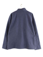 Vintage y2k Embroidered Fleece Half Zip Sweater Blau L (back image)