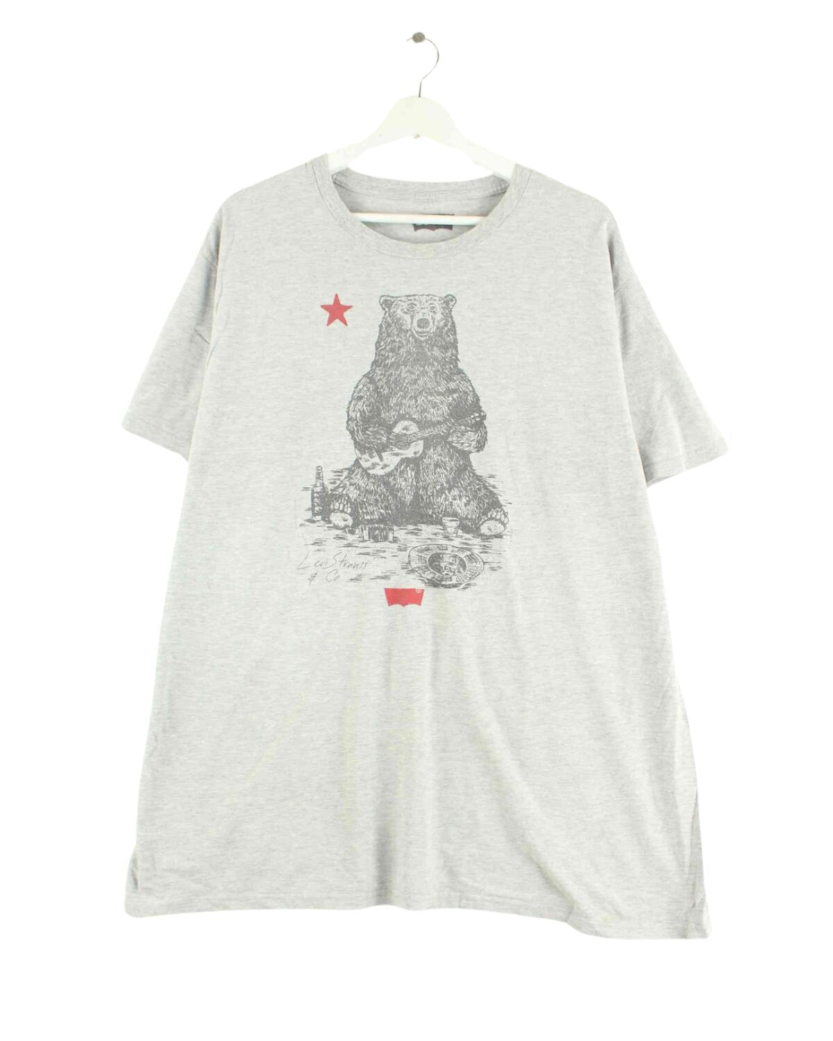 Levi's Russian Bear Print T-Shirt Grau XL (front image)