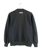 Fila 90s Vintage Embroidered Sweater Grau S (back image)