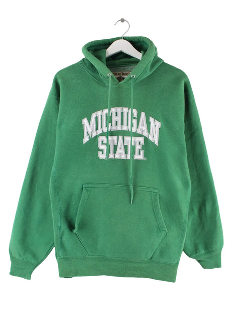 Steve & Barry's 00s Michigan State Embroidered Hoodie Grün M