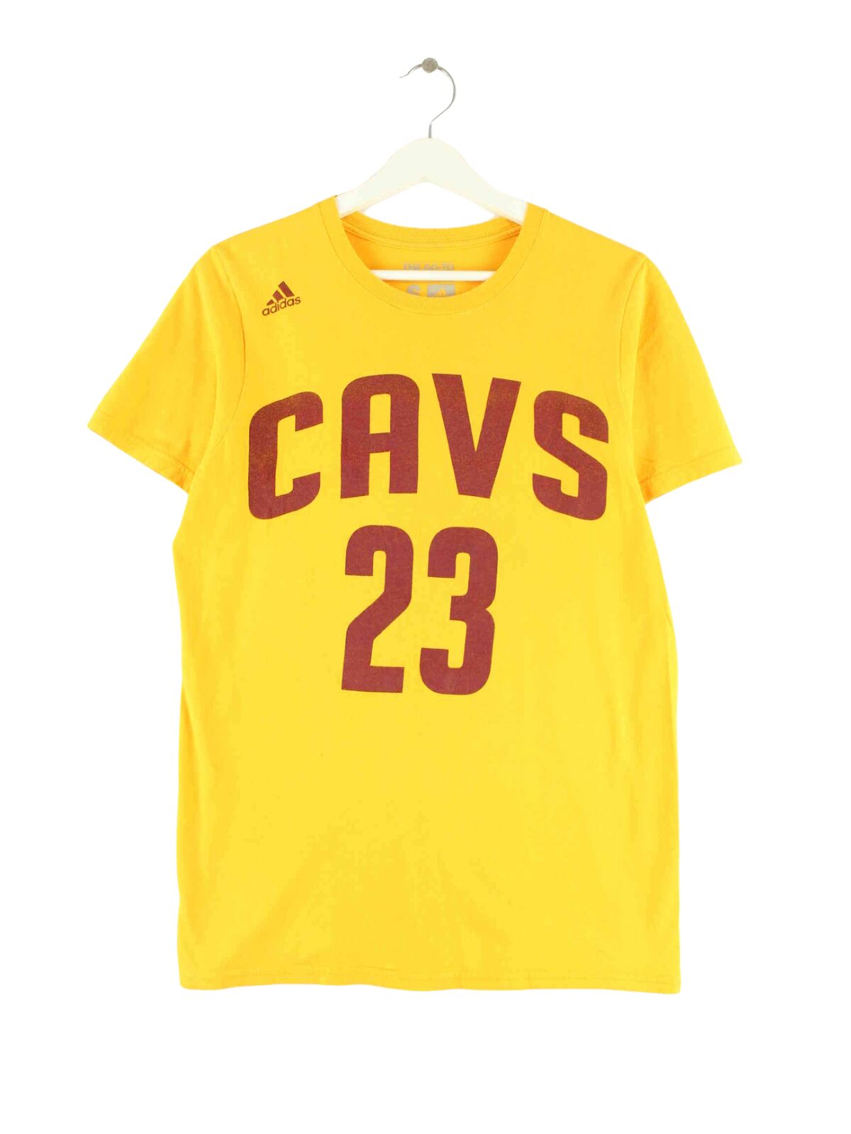 Adidas Cleveland Cavaliers CAVS #23 James T-Shirt Gelb S (front image)