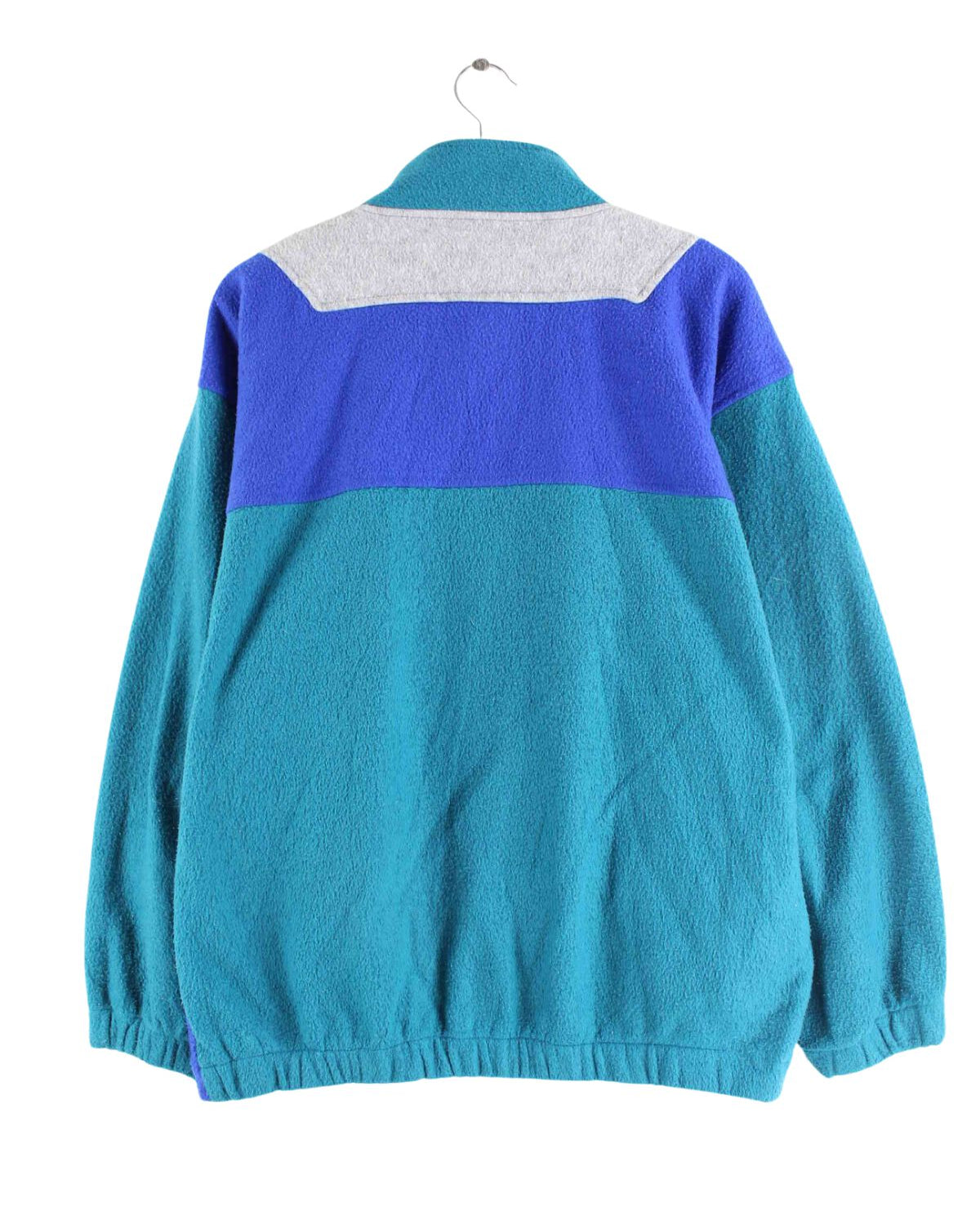 Vintage 90s Fleece Sweater Grün L (back image)