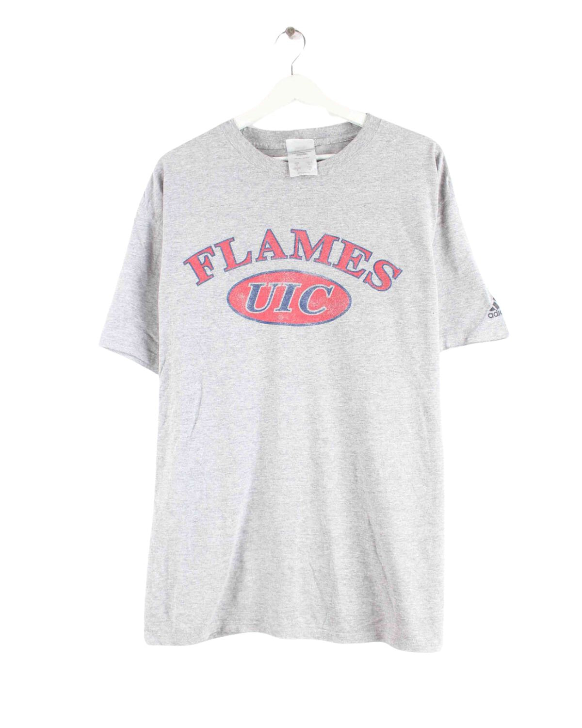 Adidas Flames UIC Print T-Shirt Grau M (front image)