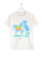 Vintage Ibiza Print T-Shirt Beige S (front image)
