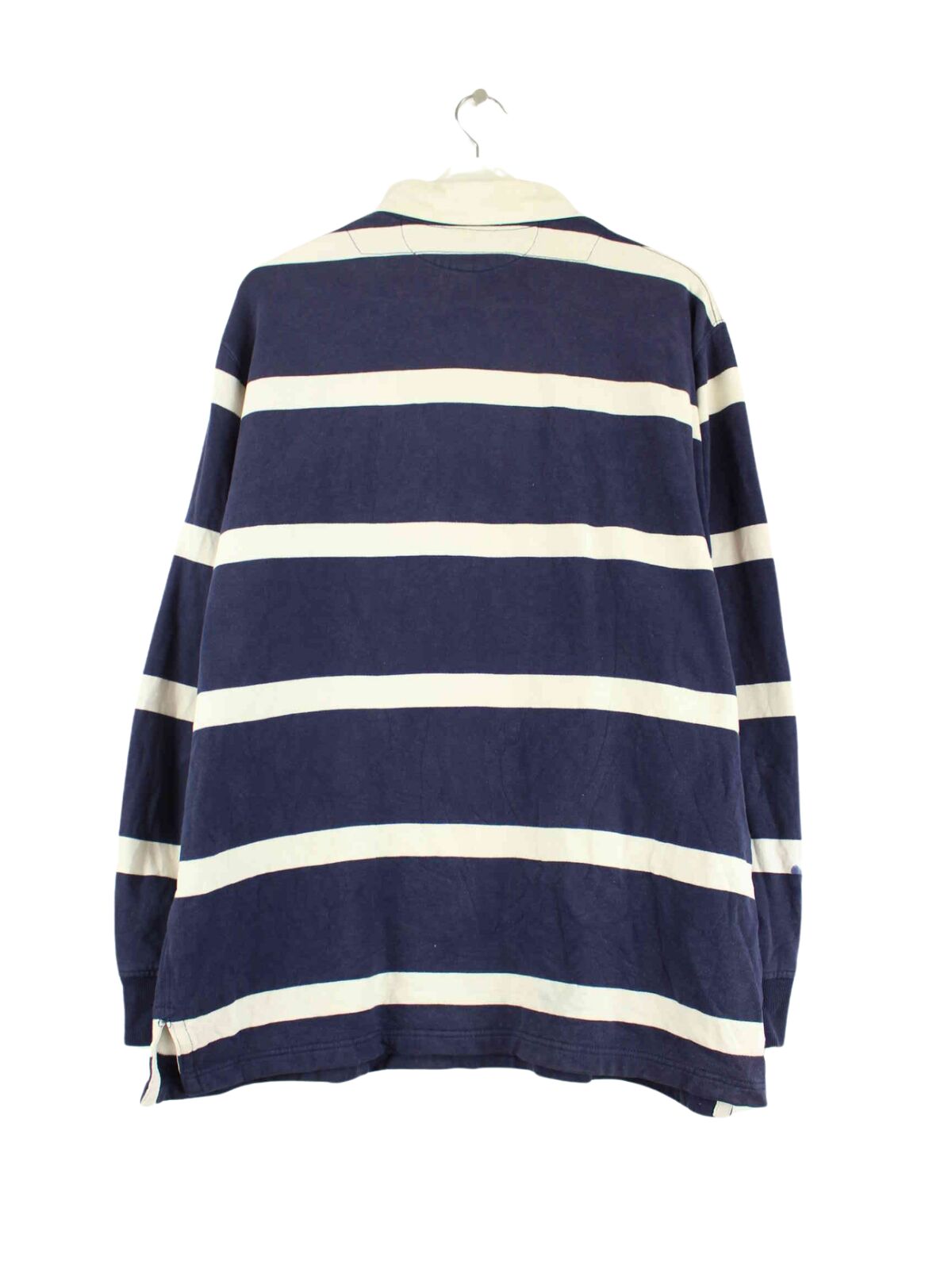 Ralph Lauren 90s Vintage Striped Polo Sweater Blau XL (back image)
