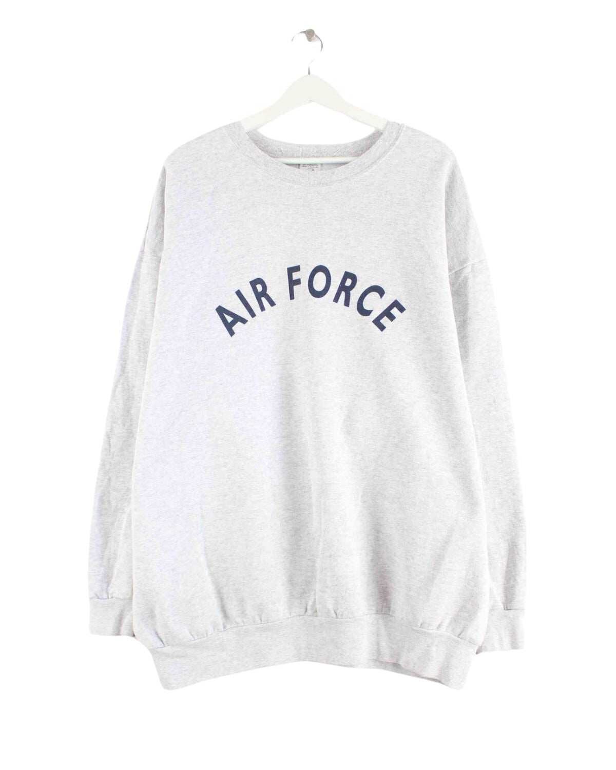 Vintage Airforce Print Sweater Grau XL (front image)