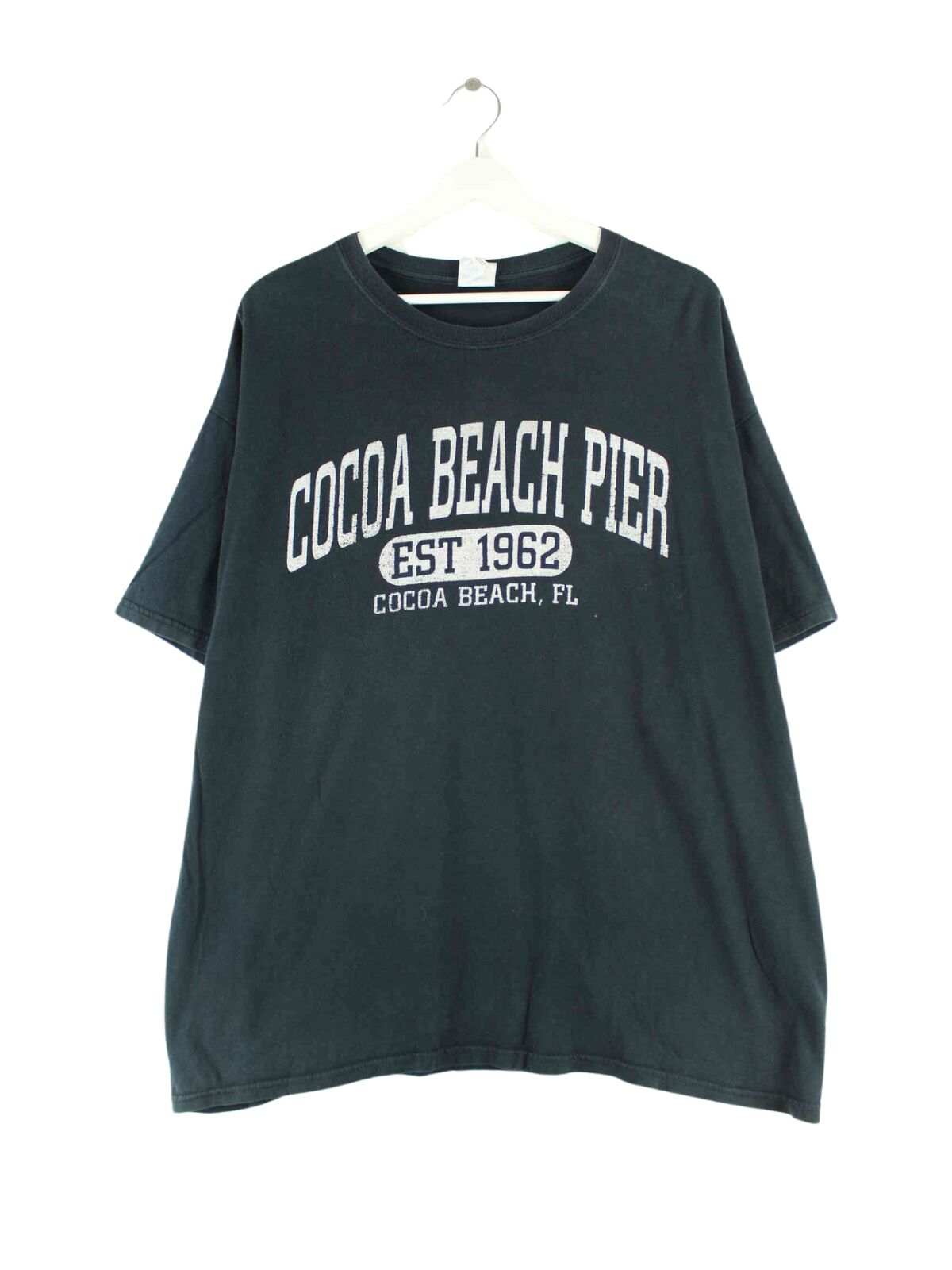 Gildan 00s Cocoa Beach Print T-Shirt Schwarz XL (front image)