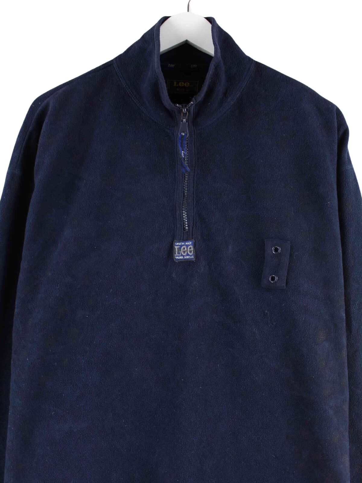 Lee y2k Fleece Half Zip Sweater Blau L (back image)