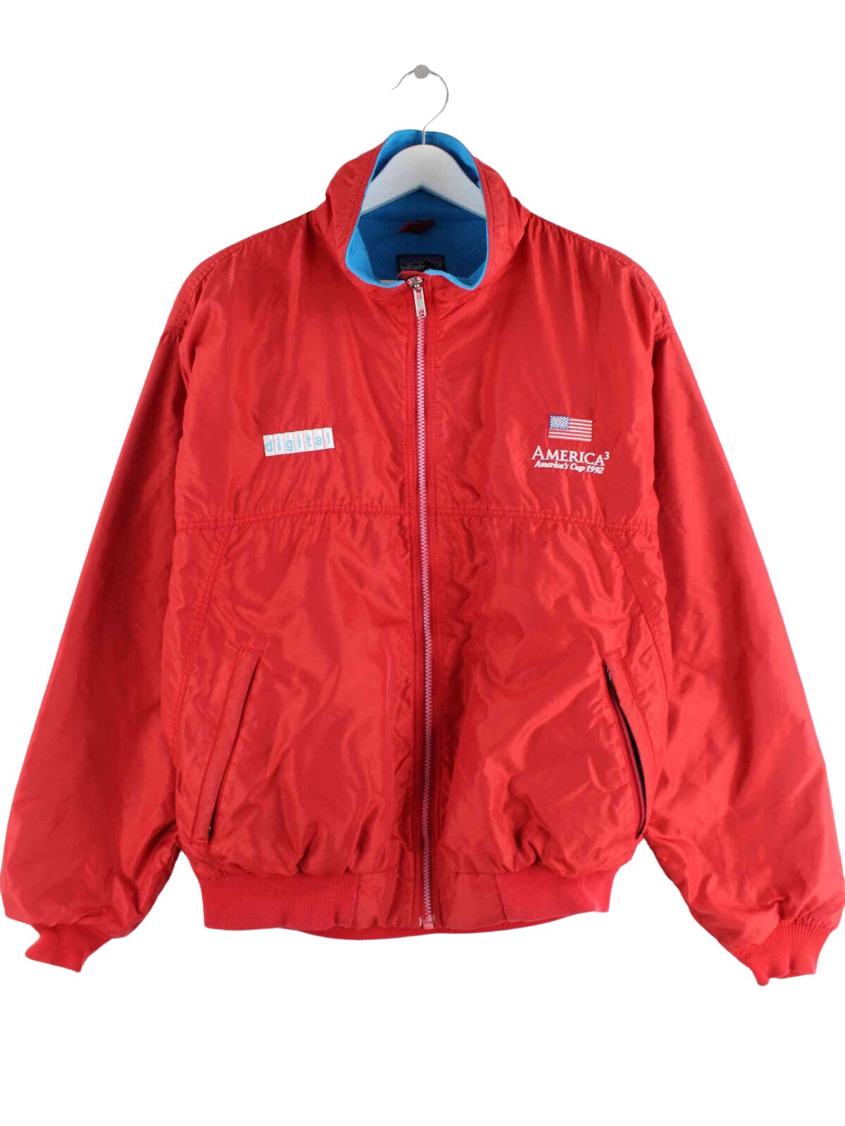 Patagonia 1992 Vintage Americas Cup Sailing Bomber Jacke Rot M (front image)