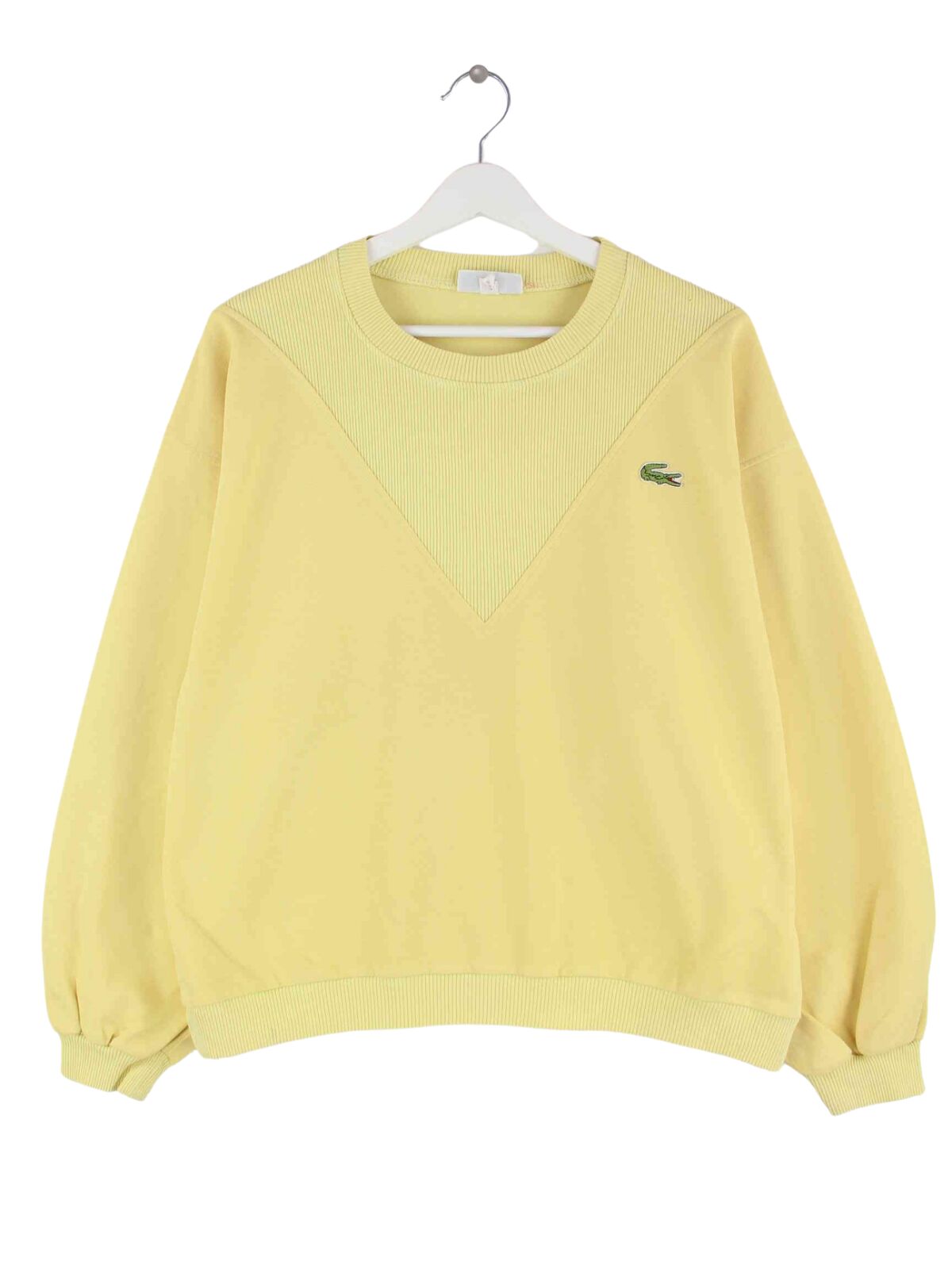 Lacoste Damen 90s Vintage Sweater Gelb M (front image)