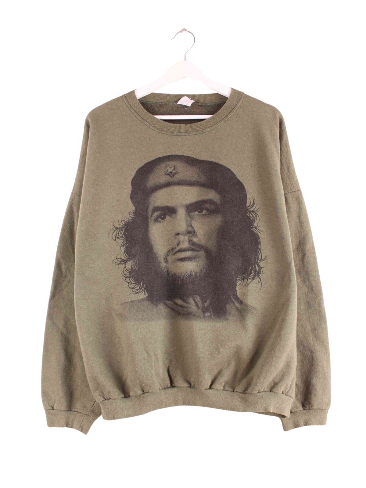 Vintage Che Guevara Print Sweater Grün XL (front image)