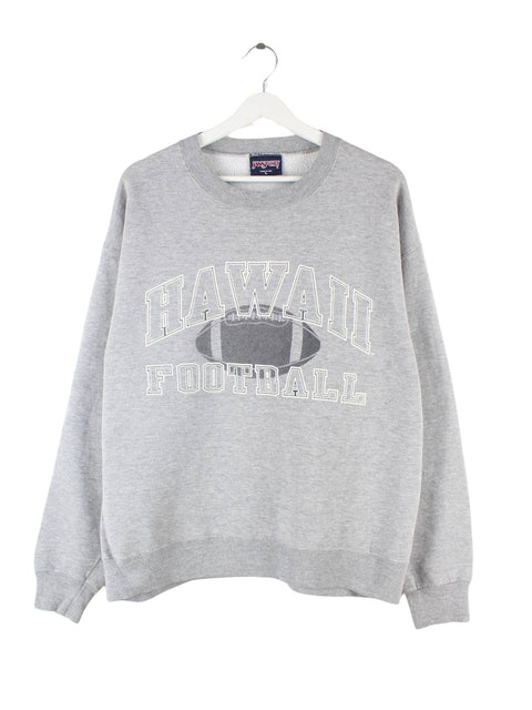 Jansport 90s Vintage Hawaii Football Print Sweater Grau L