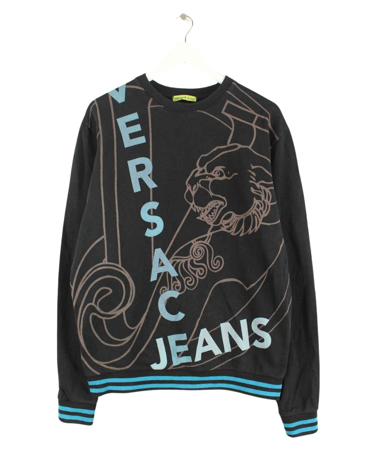 Versace Jeans Print Sweater Schwarz M (front image)