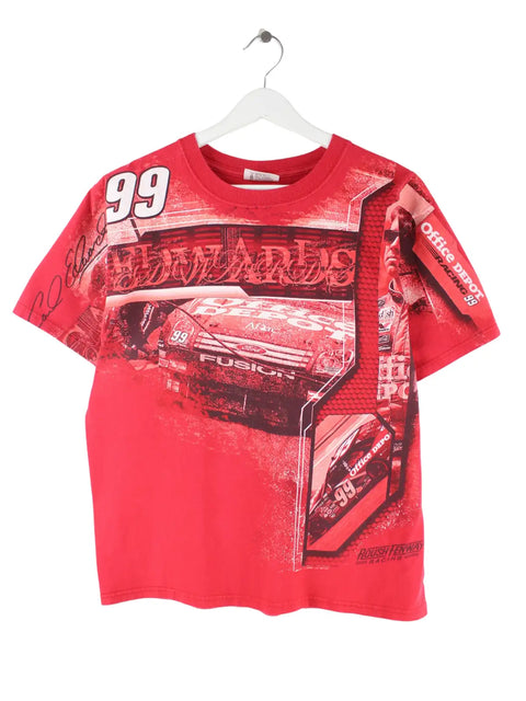 Chase 00s Nascar Racing Print t-shirt rouge M