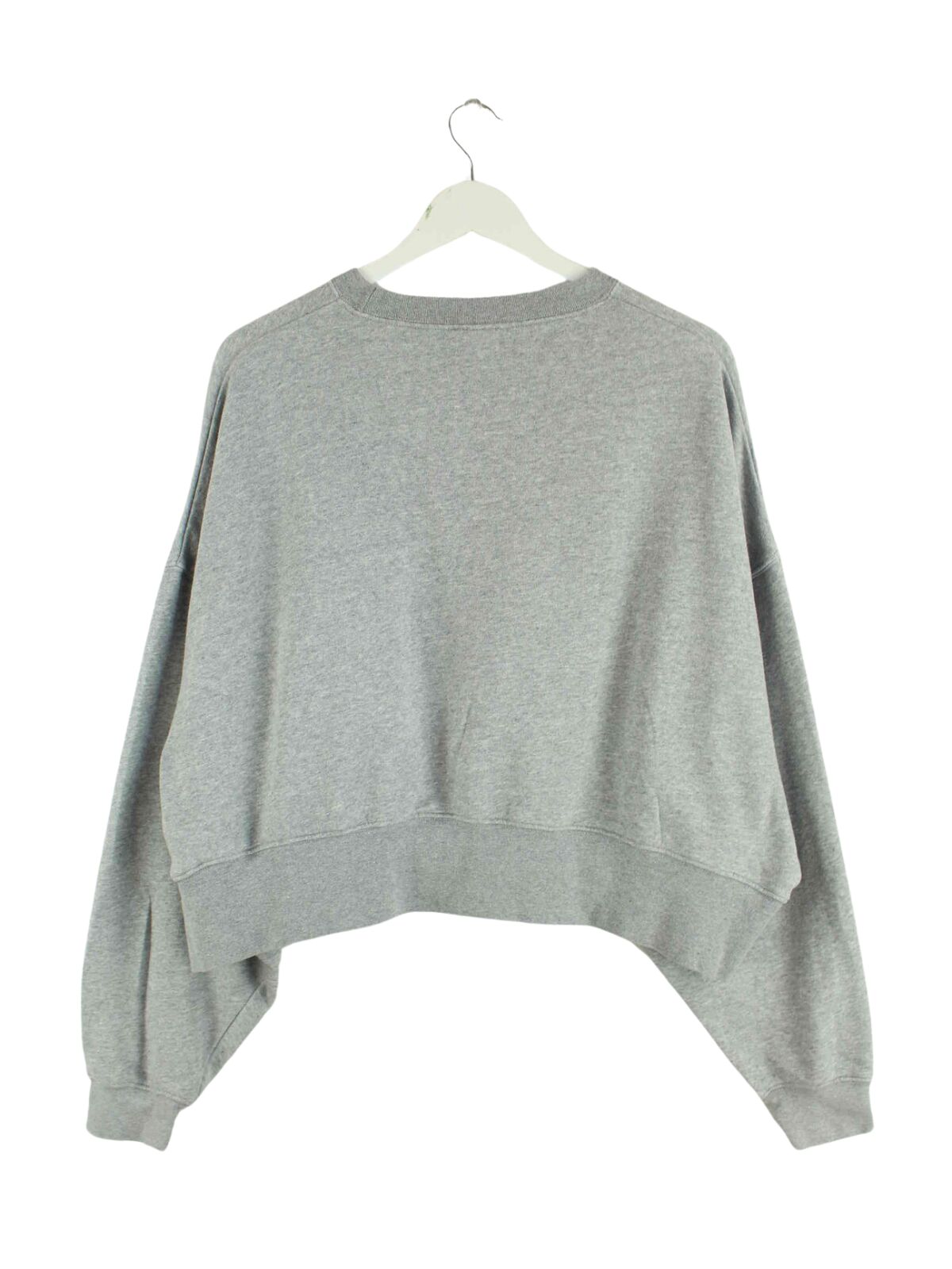 grey cropped nike sweatshirt