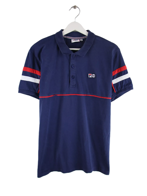Fila Stripes Polo Blau M