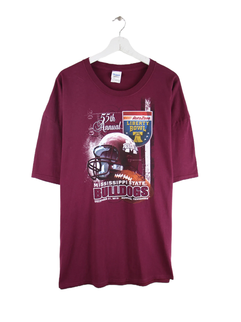 Gildan 2013 NCAA Mississippi State Bulldogs Print T-Shirt Rot 3XL