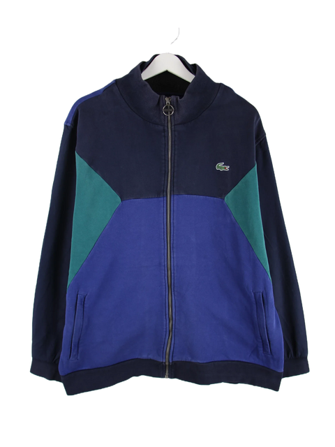 Lacoste 90s Vintage Geometric Sweatjacke Mehrfarbig L