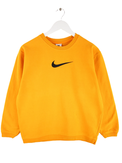 Nike 90s Vintage Big Swoosh Damen Sweater Orange S