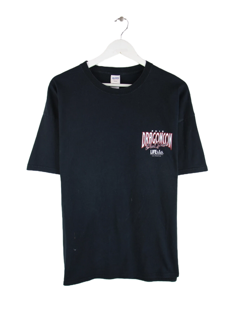 Gildan Dragoncon Dragon Print T-Shirt Schwarz XXL