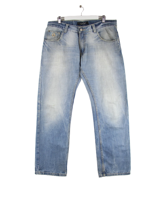 Southpole Y2K Spellout Baggy Jeans Blau W34