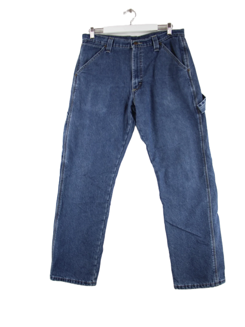 Wrangler 00s Lined Carpenter Jeans Blau W32 L32