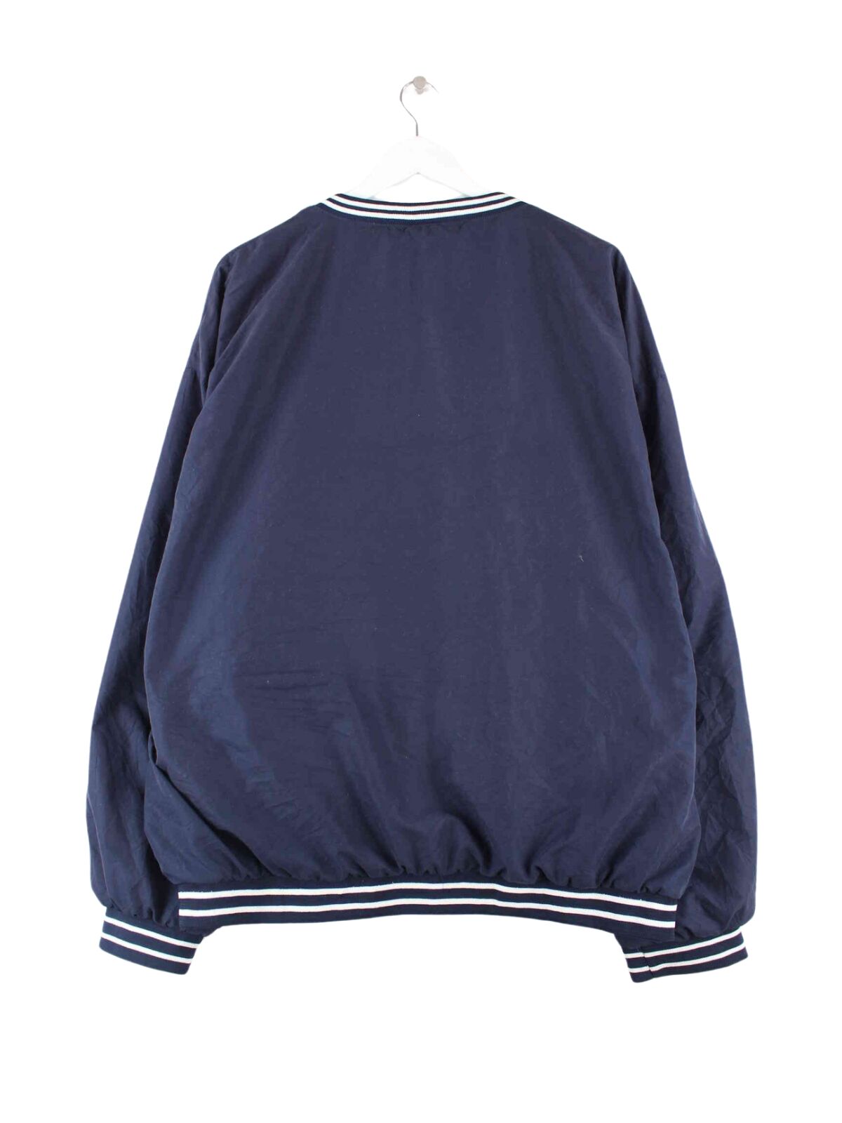 Reebok 90s Vintage V-Neck Track Top Sweater Blau XL (back image)