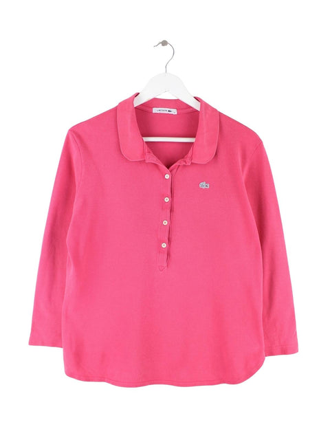 Lacoste Damen Langarm Polo Pink L