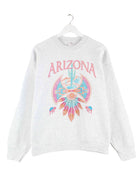 Vintage 90s Arizona Print Sweater Grau M (front image)