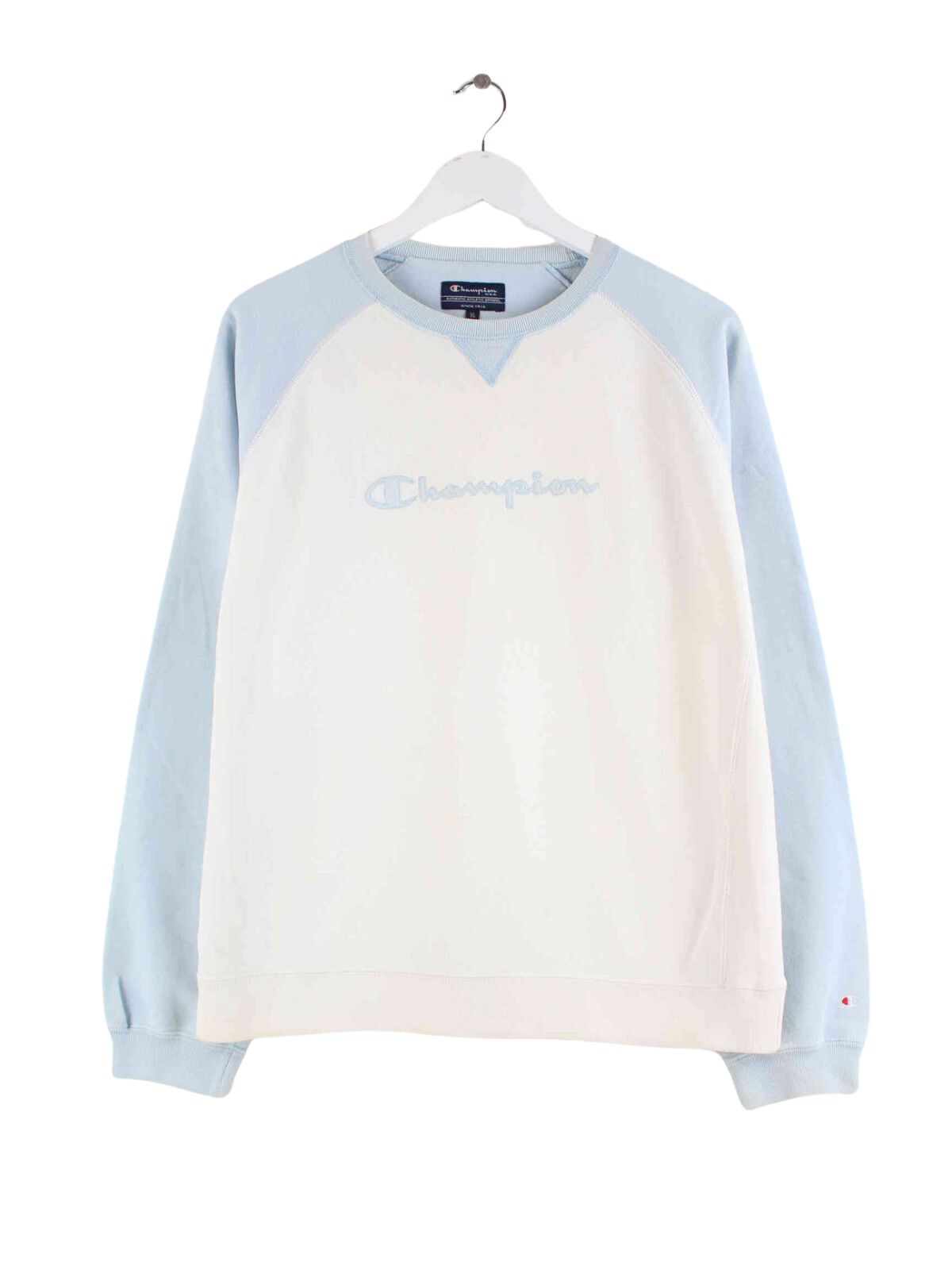 Champion y2k Embroidered Sweater Weiß M (front image)