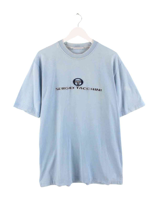 Sergio Tacchini 90s Embroidered T-Shirt Blau XL