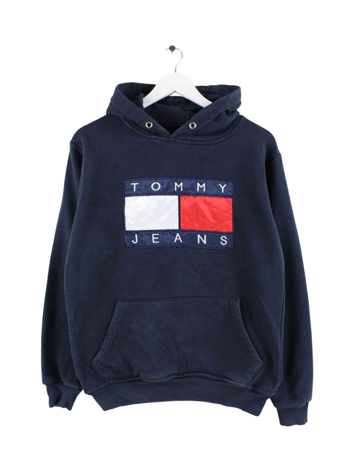 Tommy Jeans Gestreifte Kapuzenjacke Sweatjacke Blau WeiÃŸ