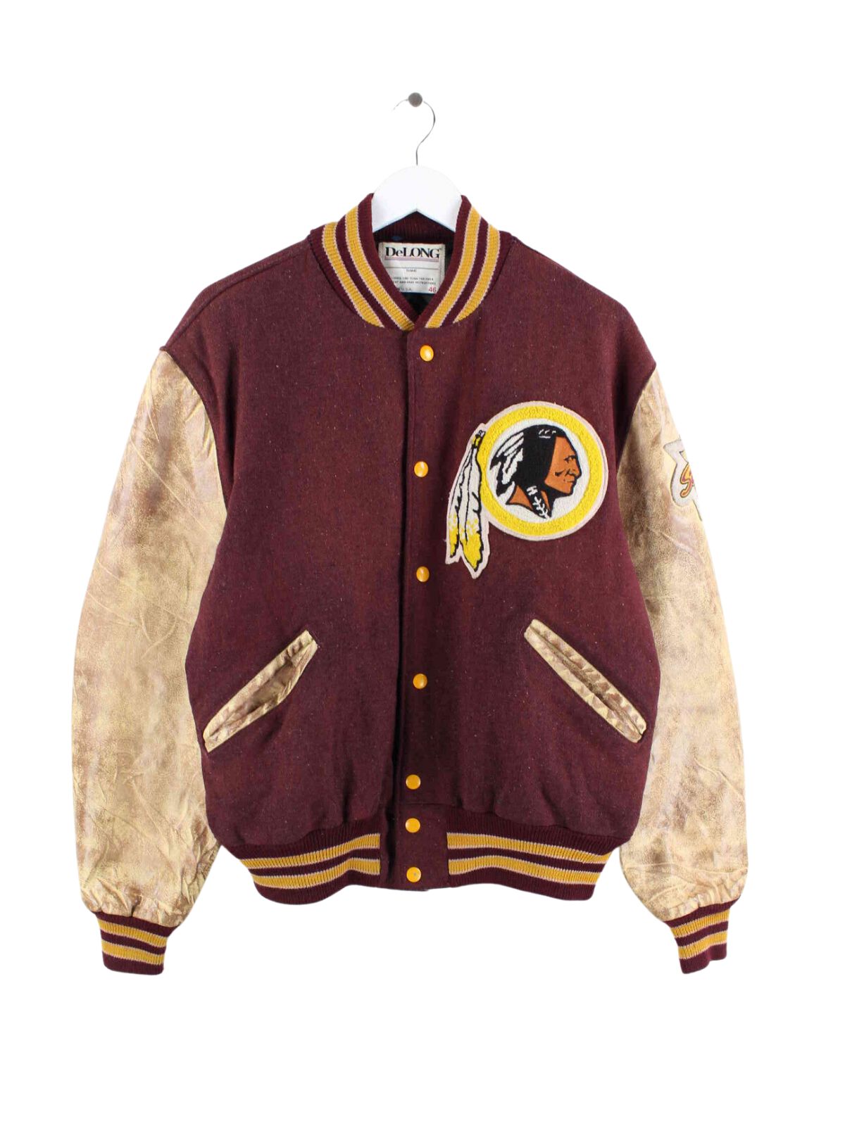 DeLONG 1987 Washington Redskins College Jacket Red S – Peeces