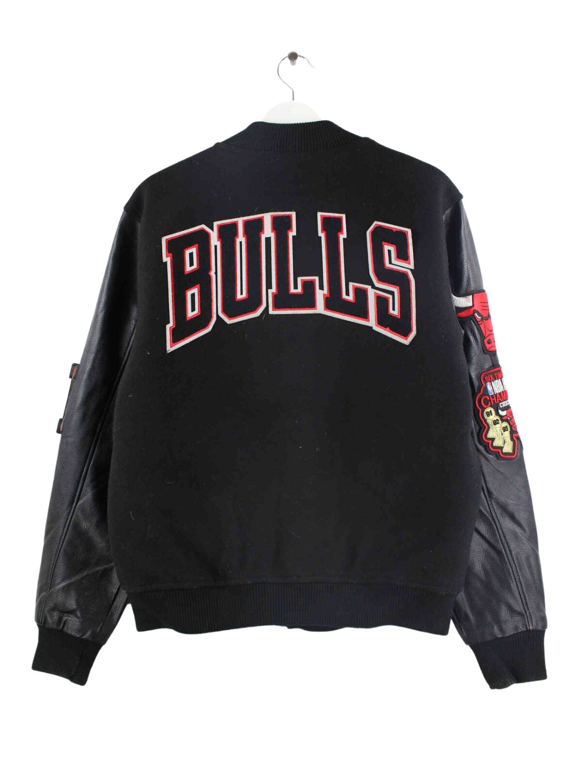 Vintage Chicago Bulls College Jacke Schwarz M