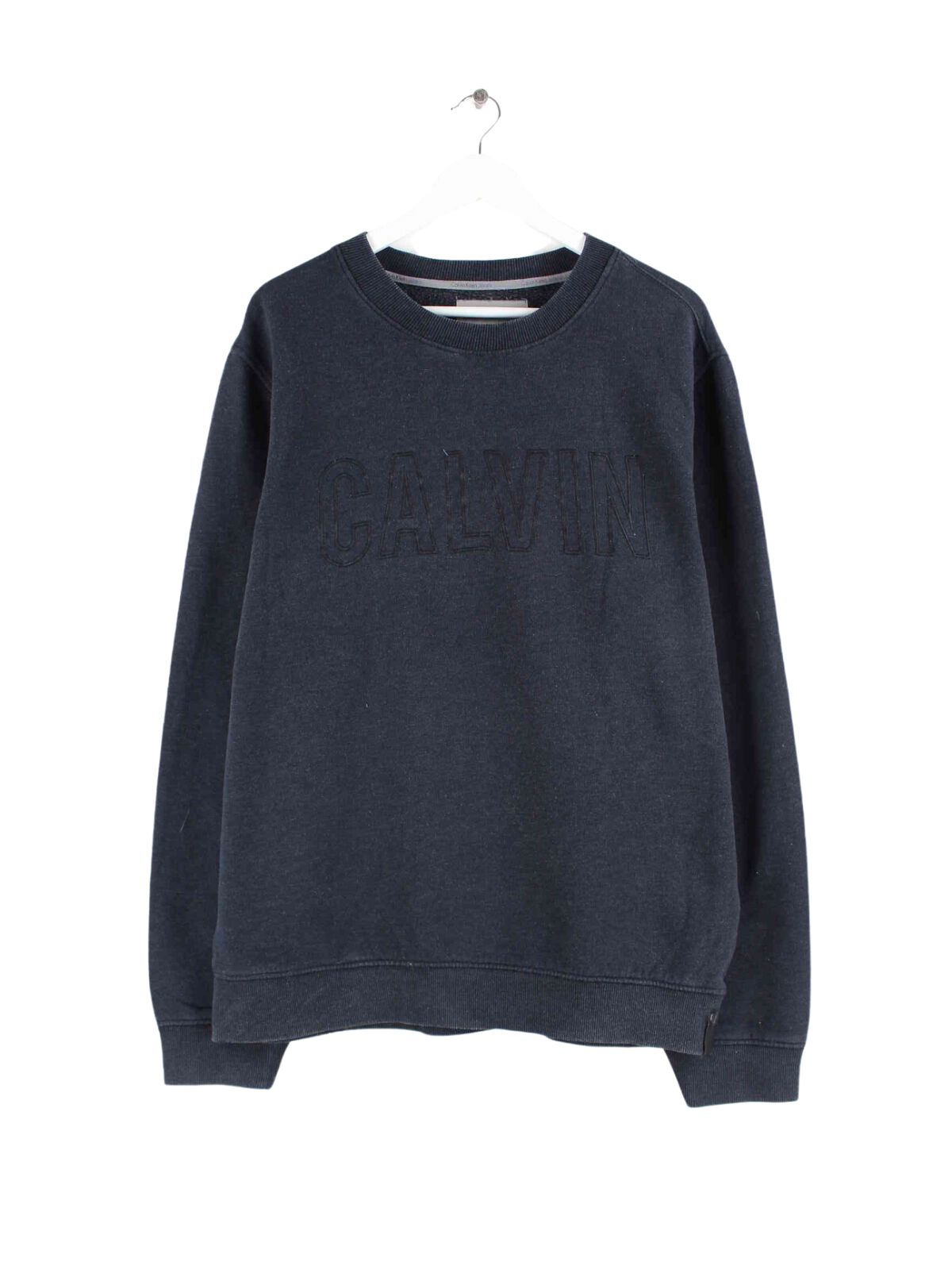 Calvin Klein y2k Embroidered Sweater Blau XL (front image)