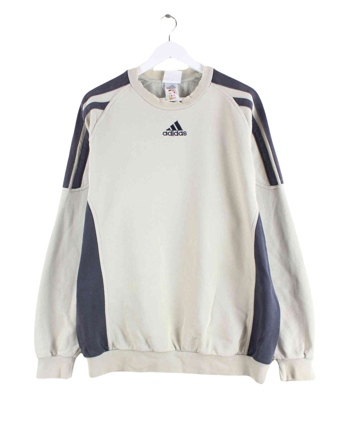 Adidas 90s Vintage Performance Sweater Grau XL (front image)