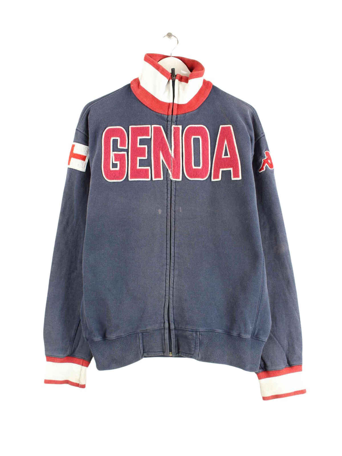 Kappa y2k Genoa Embroidered Sweatjacke Blau L (front image)