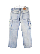 Vintage John F. Gee Cargo Jeans Blau W36 L32 (back image)