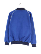 Vintage y2k Beach Soccer Embroidered Half Zip Sweater Blau M (back image)