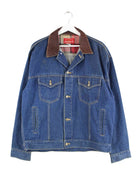 Marlboro 90s Vintage Country Store Trucker Jeans Jacke Blau M (front image)