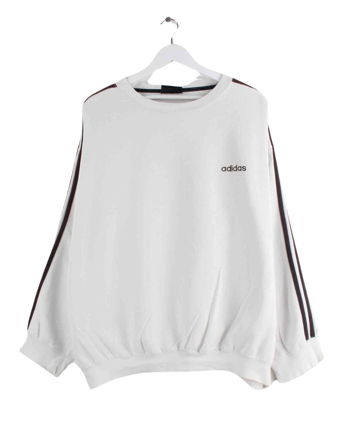 Adidas 80s Vintage 3-Stripes Sweater Weiß XXL (front image)