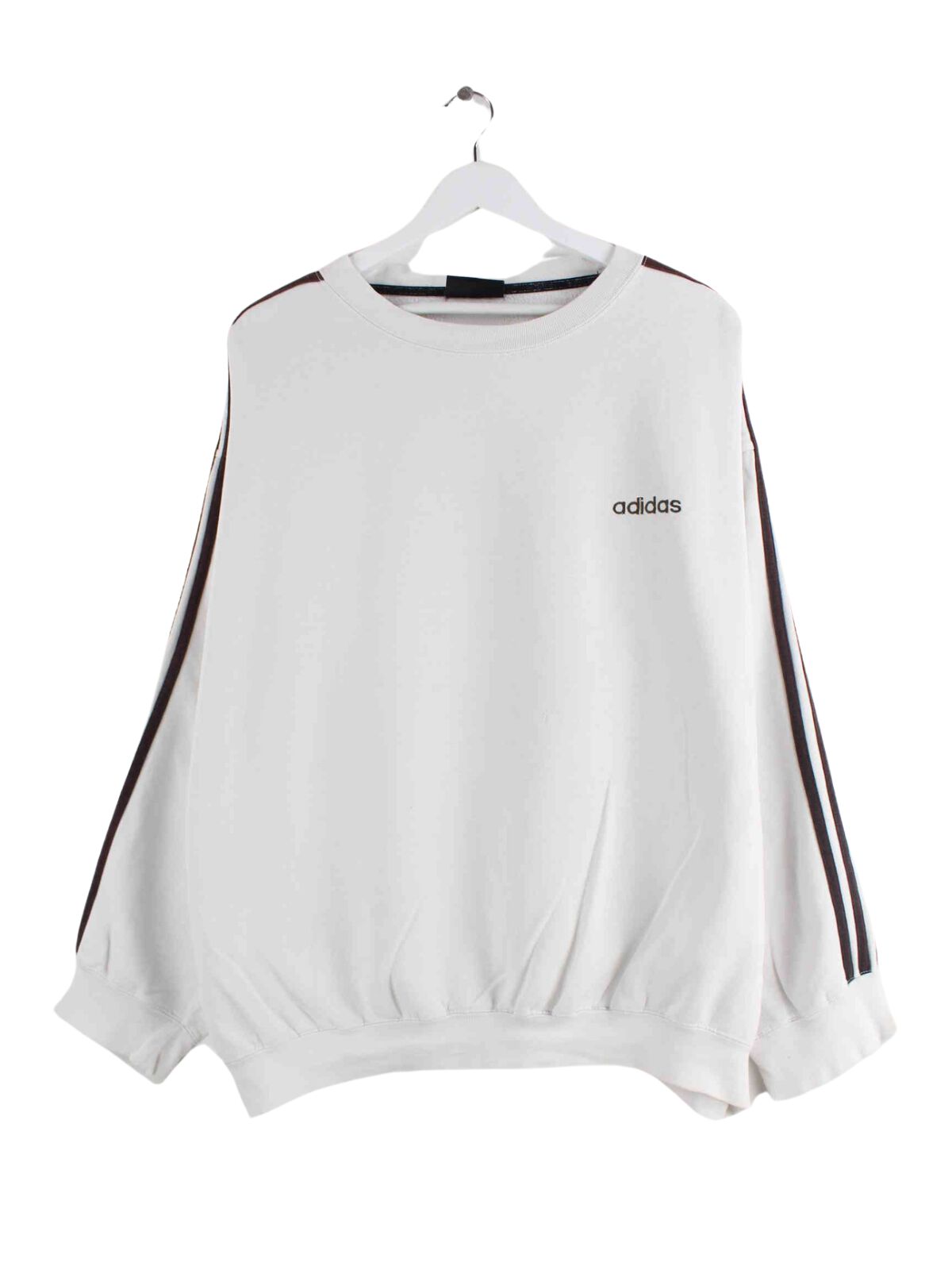 Adidas 80s Vintage 3-Stripes Sweater Weiß XXL (front image)