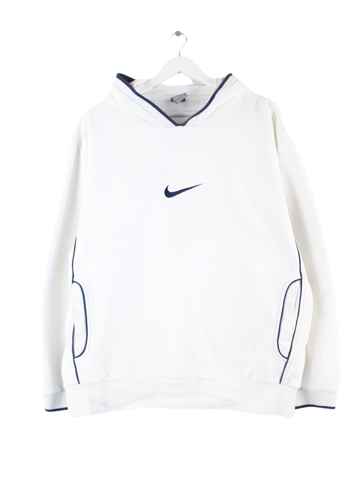 nike all over swoosh hoodie white