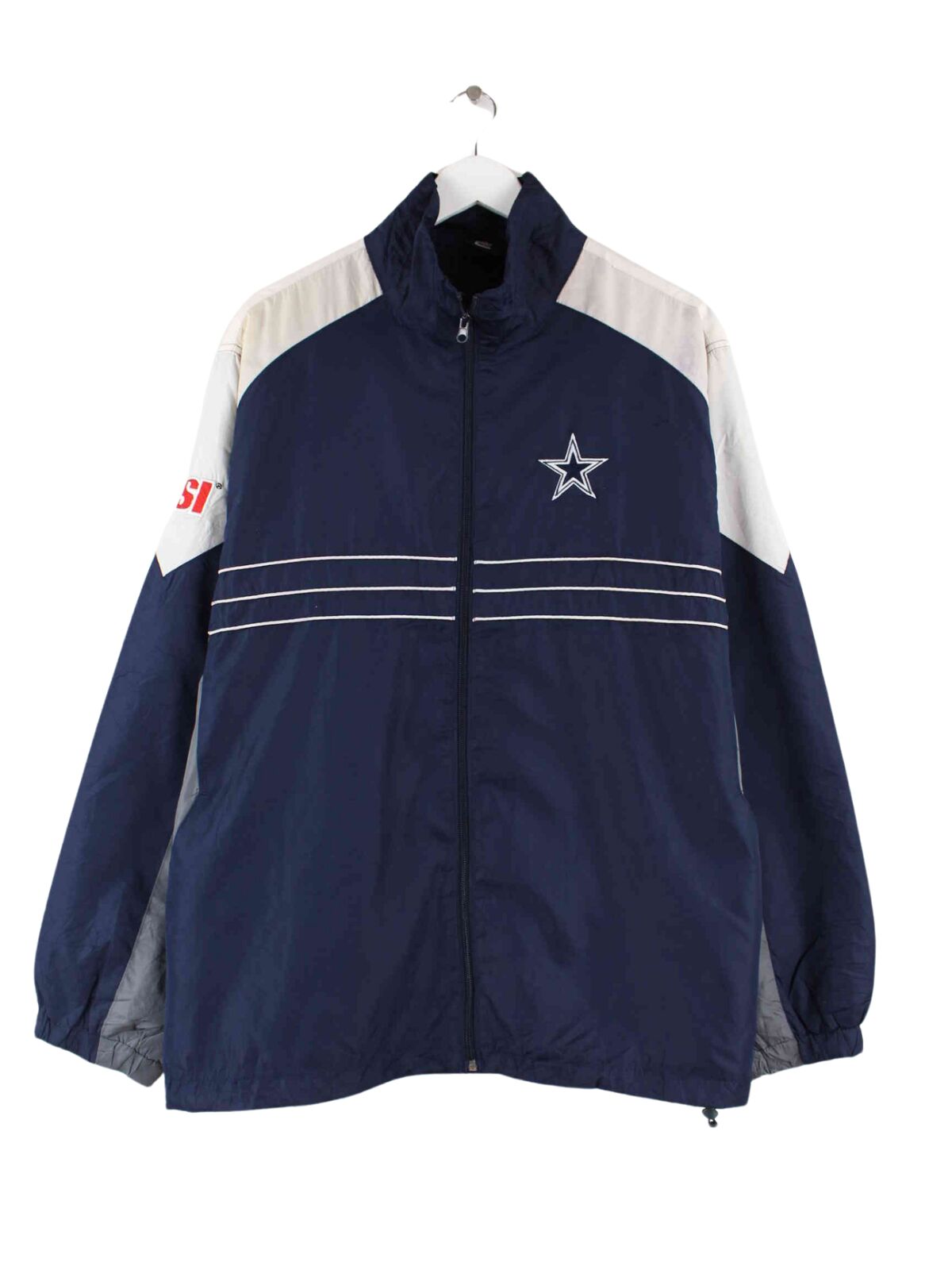 NFL Dallas Cowboys Embroidered Trainingsjacke Blau XL (front image)