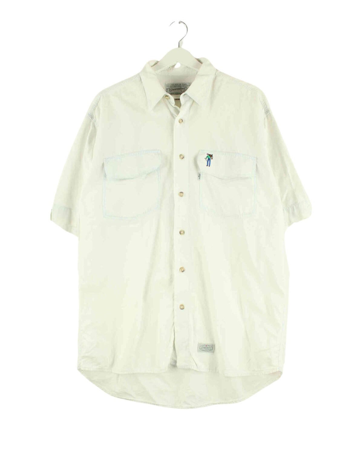 Levi's 90s Vintage Embroidered White Tab Hemd Weiß L (front image)