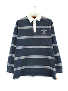 U.S. Polo ASSN. y2k Striped Polo Sweater Blau L (front image)