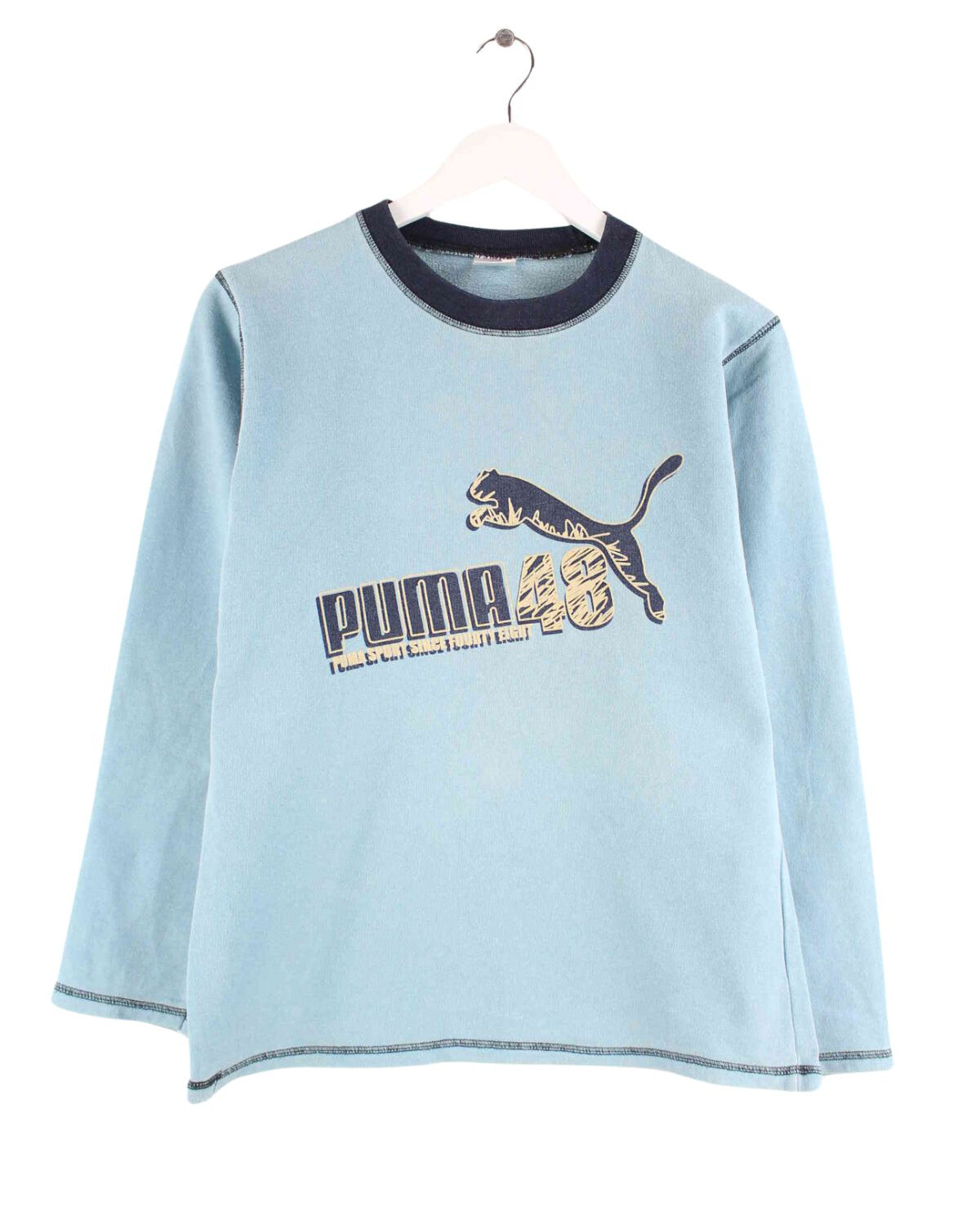 Puma y2k Print Sweater Blau S (front image)