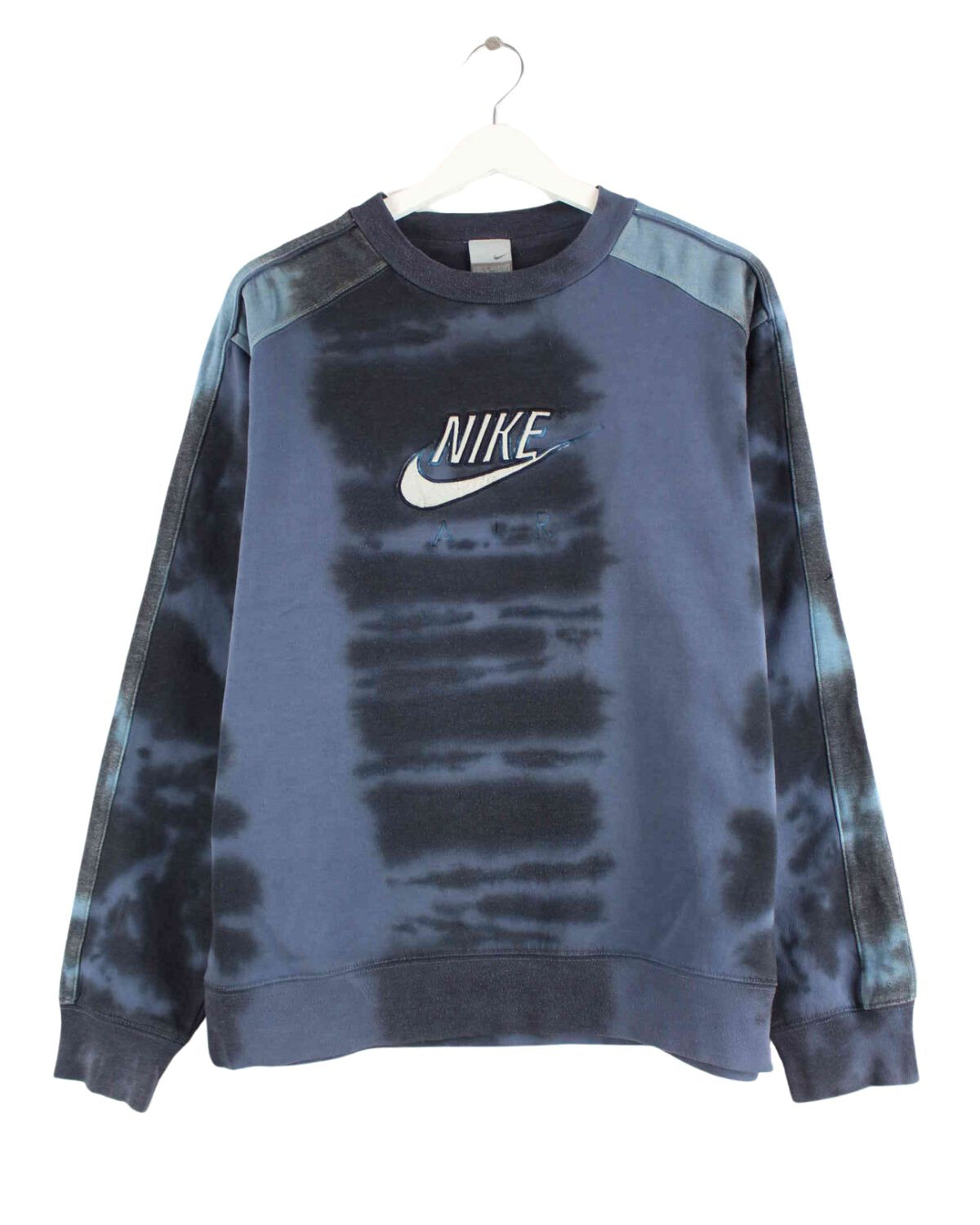 Nike Air y2k Embroidered Tie Die Sweater Blau S (front image)