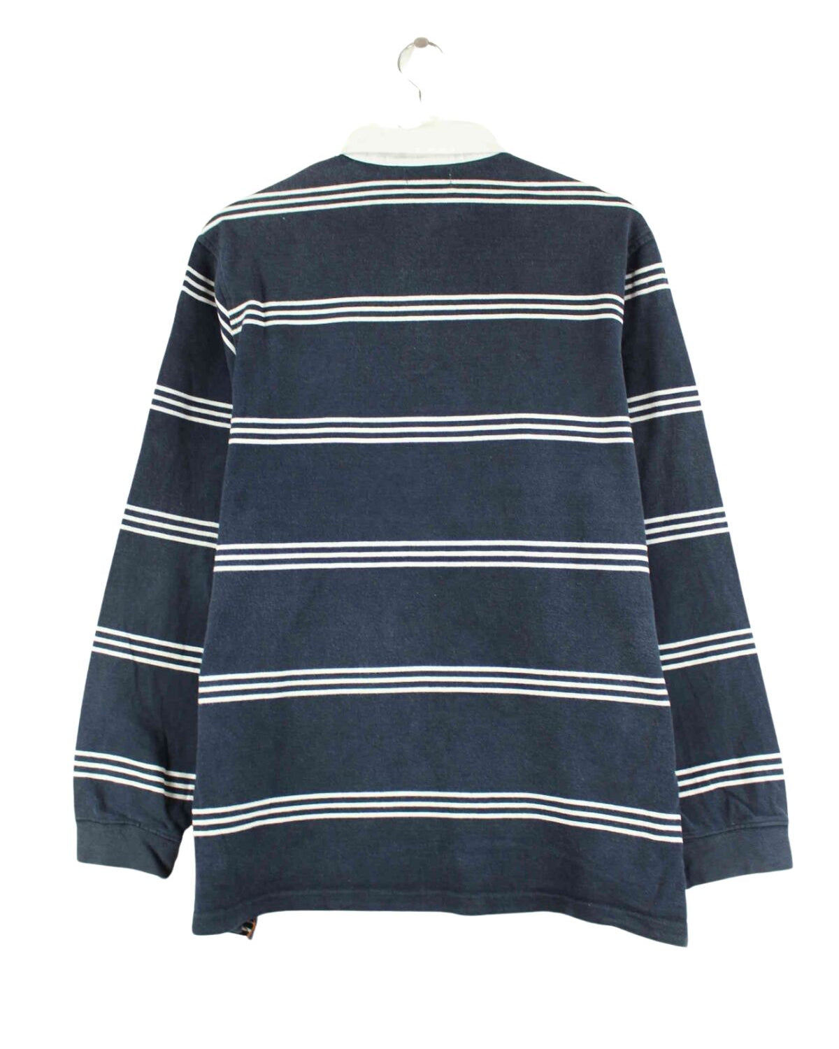 U.S. Polo ASSN. y2k Striped Polo Sweater Blau L (back image)