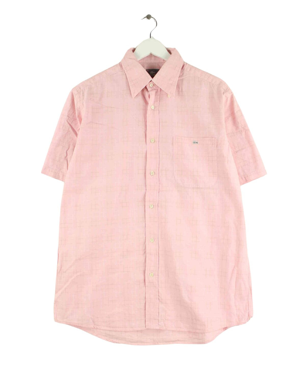 Lacoste Striped Hemd Pink XL (front image)
